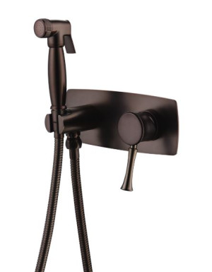 Комплект гигиенического душа Lemark Peretto LM6319RB черный кофе