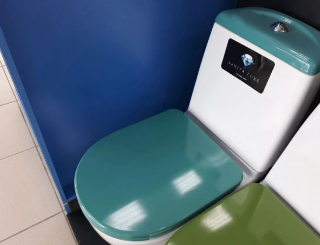 Унитаз-компакт Sanita Luxe Best Color Sea с микролифтом BSTSLCC08120522