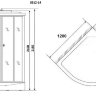 Душевая кабина Niagara NG-3312-14L 120*80 левая