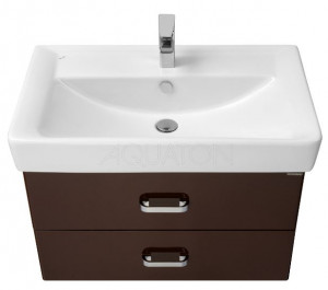 Тумба под раковину Акватон Америна 80 1A137701AM430 темно-коричневая