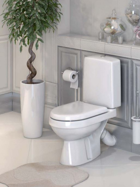 Унитаз-компакт Оскольская Керамика Леда Люкс 45901130051 антивсплеск