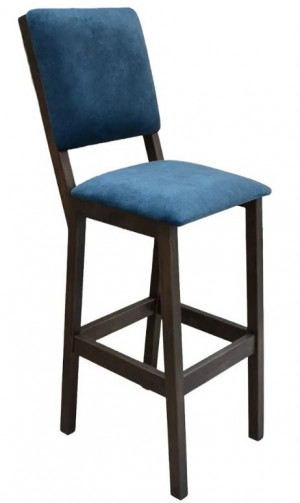 Барный стул Лусон бук венге/релакс блю