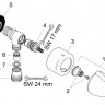 Шланговое подсоединение Hansgrohe FixFit Stop 27452000