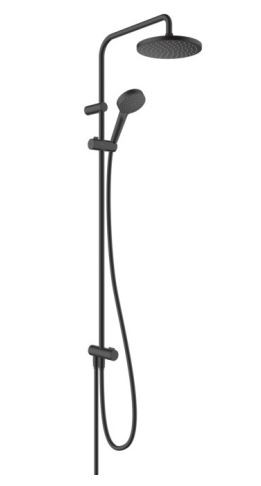 Душевая система Hansgrohe Vernis Blend Showerpipe 200 1jet EcoSmart Reno 26099670 черный матовый