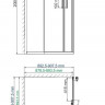 Душевой уголок WasserKRAFT Dill 90*90 61S03 прозрачное