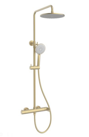 Душевая система Vincea Rondo VSFS-1R0BG брашированное золото