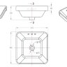 Раковина Bravat Basin C22327W-ENG накладная