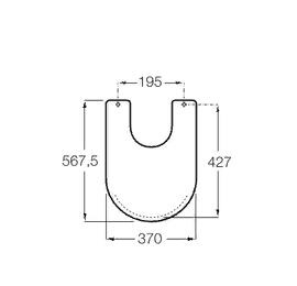 Крышка для биде Roca Carmen 806B5000B белая