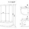 Душевая кабина Timo Standart T-1120 P R 120*85 правая