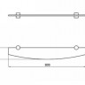 Полка Акватон Севилья 80 стеклянная 1A124803SE010