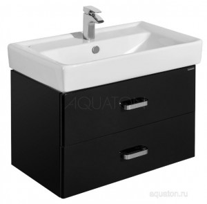 Тумба под раковину Акватон Америна 80 1A137701AM950 черная
