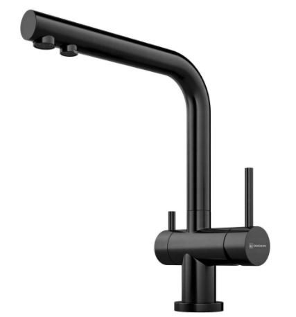 Смеситель Omoikiri Nagano-GM 4994179 для кухни с подключением к фильтру вороненая сталь