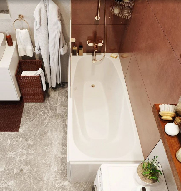 Ванна акриловая Vagnerplast Aronia 160*75 VPBA160ARN2X-04