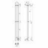 Полотенцесушитель электрический Point Гермес PN13812W П3 80*1200 диммер справа белый