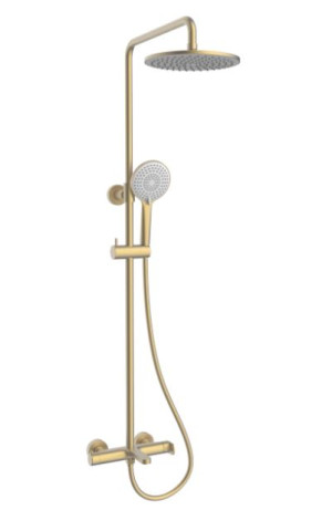 Душевая система Vincea Rondo VSFS-1R1BG брашированное золото