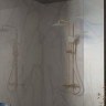 Душевая система Vincea Rondo VSFS-1R1BG брашированное золото