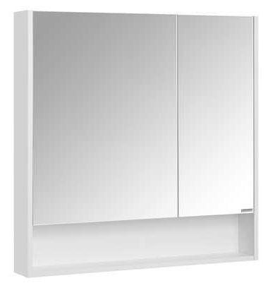 Зеркальный шкаф Акватон Сканди 90 1A252302SD010 белый матовый