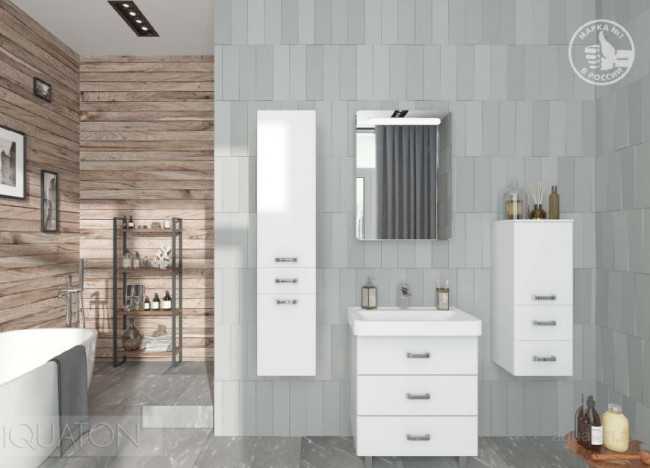 Тумба под раковину Акватон Америна 80 М 1A169101AM010 белая