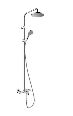 Душевая система Hansgrohe Vernis Blend Showerpipe 200 1jet EcoSmart 26079000 с термостатом для ванны