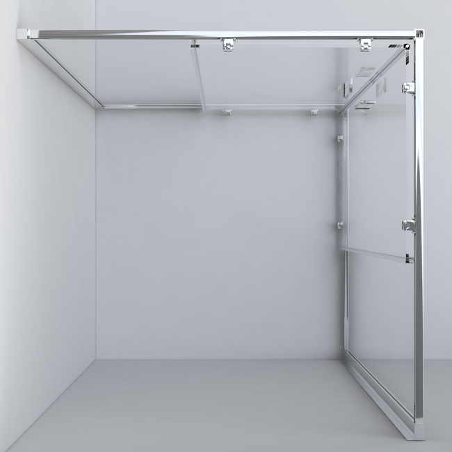 Душевой уголок Vincea Garda 90*90 VSS-1G900CLB прозрачное