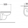 Унитаз подвесной Aquatek Каир AQ1170-00 безободковый с микролифтом