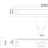 Душевой лоток Armadi Art Premium Linear 80см 982-80-CR нержавеющая сталь хром