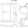 Душевая кабина Timo Standart T-1110 L 110*85 левая