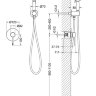 Комплект гигиенического душа Timo Saona 2389/18SM черное золото