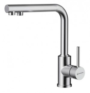 Смеситель Omoikiri Nakagawa 2 Plus-BN 4994342 для кухни с подключением к фильтру нержавеющая сталь