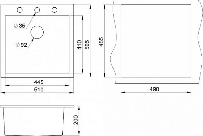 Мойка для кухни Granula 5102 песок