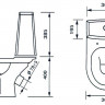 Унитаз-компакт Оскольская Керамика Фиона Премиум 43901130005 антивсплеск