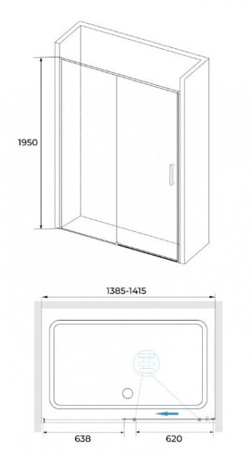 Душевая дверь RGW SV-13 140 06321314-11 прозрачное