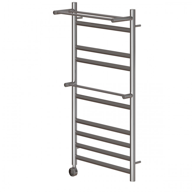 Полотенцесушитель электрический Point Артемида PN14150PE П8 500*1000 c 2 полками левый/правый хром