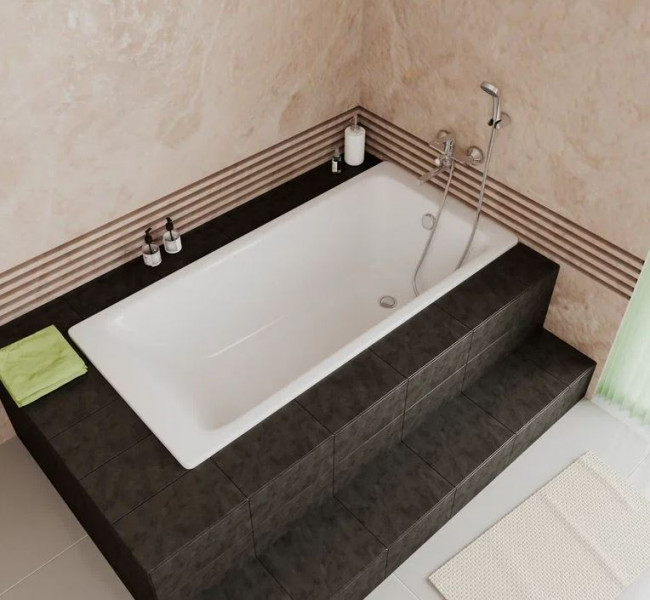 Ванна чугунная Delice Parallel 170*80 DLR220502 без ручек