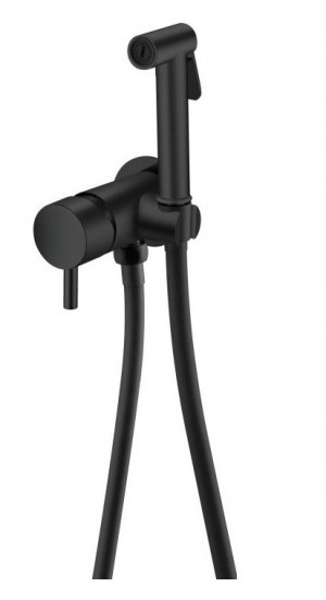 Комплект гигиенического душа Boheme Uno Black 467-B черный матовый