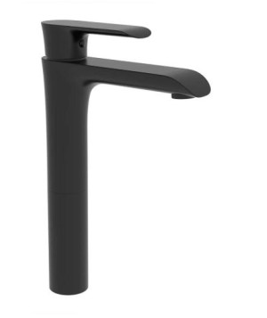 Смеситель Vincea Esse VBF-1E2MB для раковины высокий черный матовый