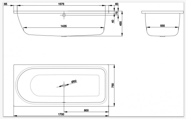 Ванна стальная Bette BetteOcean 170*75 8855-000ARPLUS антислип+GlasurPlus