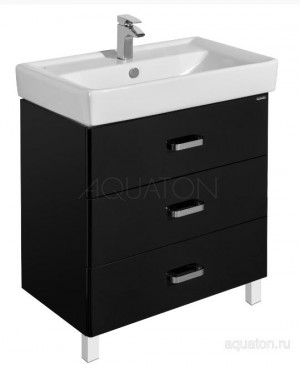 Тумба под раковину Акватон Америна 80 М 1A169101AM950 черная