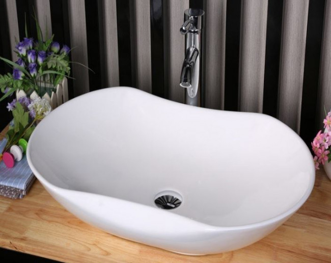 Раковина CeramaLux 9175 66*41 накладная