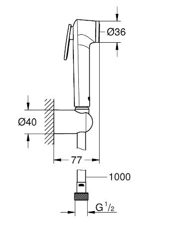 Гигиенический душ Grohe Tempesta-F Trigger Spray 30 26352000
