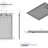 Поддон из искусственного камня Esbano ESP-LX128W 120*80 белый матовый
