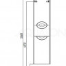 Шкаф-колонна Акватон Сильва 1A215603SIW7L дуб полярный левая с бельевой корзиной