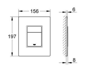 Клавиша смыва Grohe Skate Cosmopolitan 38845MF0