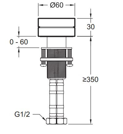 Рычаг управления для смесителя Jacob Delafon Grands Boulevards E77963-8A-CP
