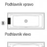 Ванна акриловая Riho Still Square 180*80 B099032005 с функцией Riho Fall