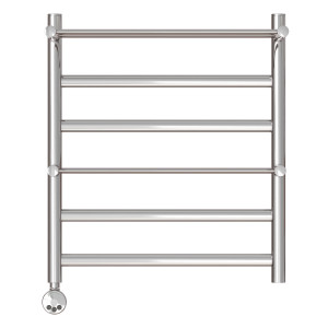 Полотенцесушитель электрический Point Артемида PN14156PE П4 500*600 c 2 полками левый/правый хром