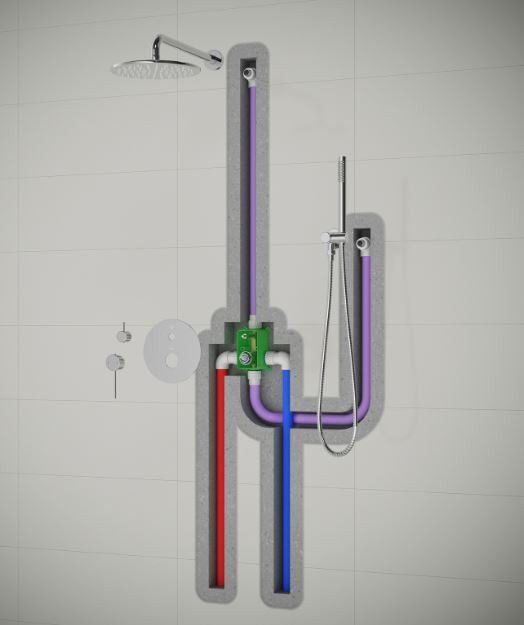 Душевая система Timo Saona SX-2369/00SM встроенная хром