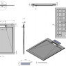 Поддон из искусственного камня Esbano ESP-LX108W 100*80 белый матовый