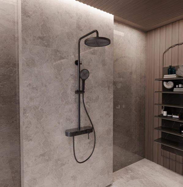 Душевая система Vincea VSFS-402MB черный матовый