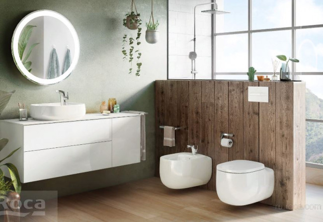 Унитаз подвесной Roca Beyond 3460B7620 безободковый белый матовый без сиденья 